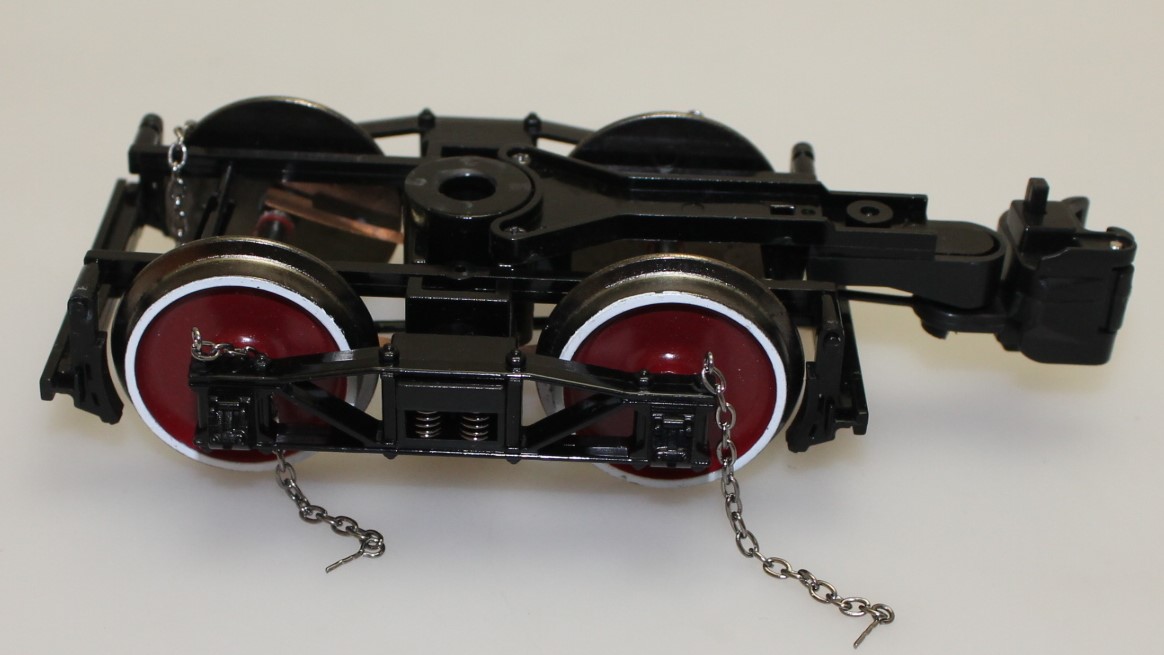 (image for) Tender Truck w/Coupler - RED WHEELS (Large 4-4-0/2-6-0)